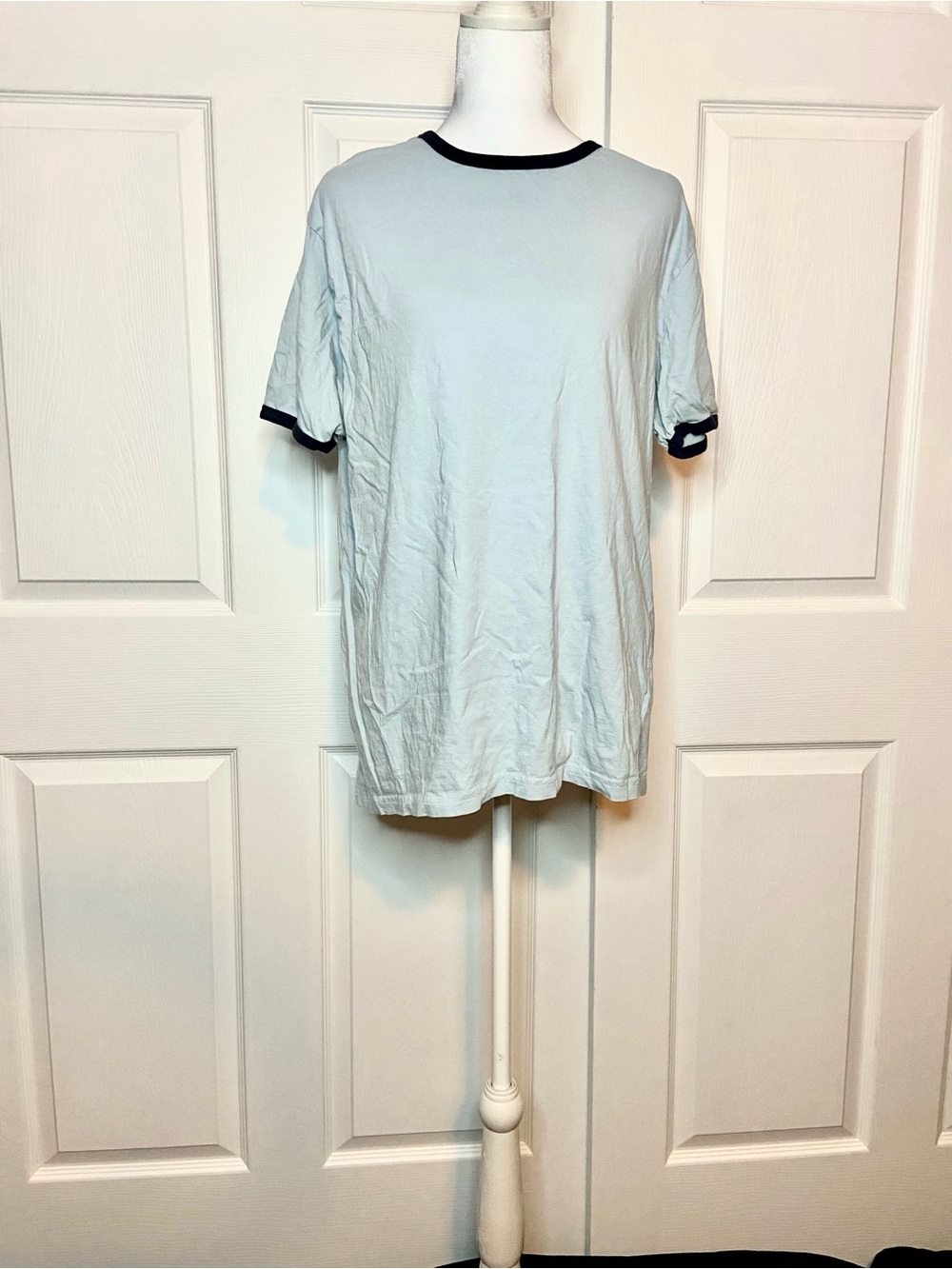 Brave Soul Light Blue Ringer Tee